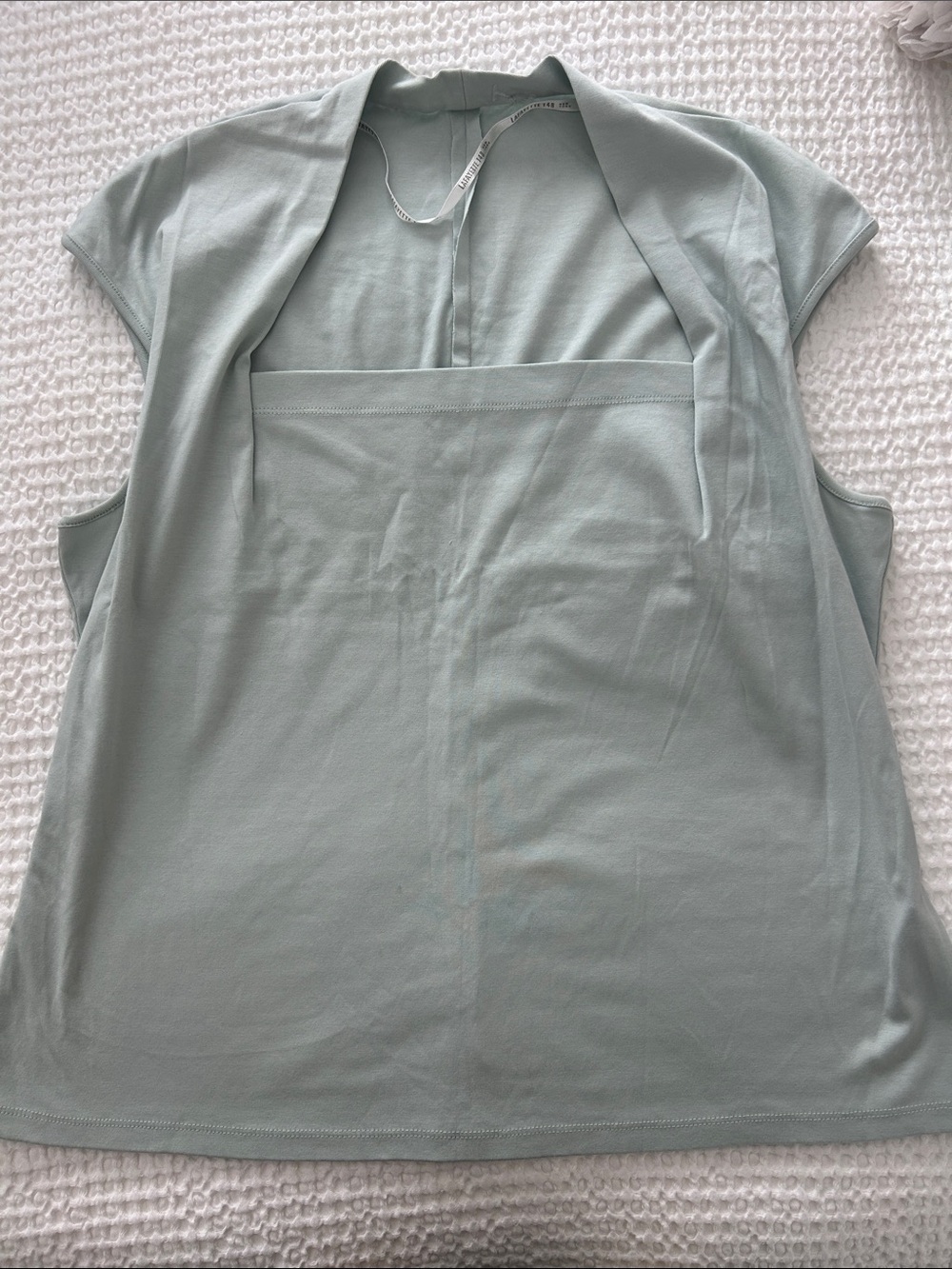 Lafayette 148 New York Light Sage Green Sleeveless Top